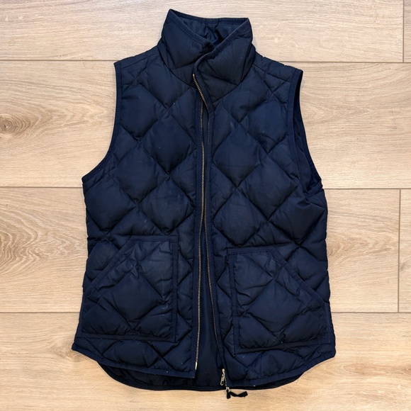 J. Crew Jackets & Blazers - J. Crew Black Quilted Vest